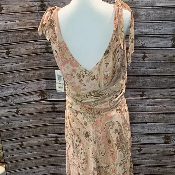BANDOLINO Peach Blossom Layered Hi Low Dress NWT - Picture 10 of 13
